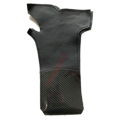 Carbon Fiber& Leather Steering Wheel Stitch Wrap Cover For Tesla Model X S 21-23