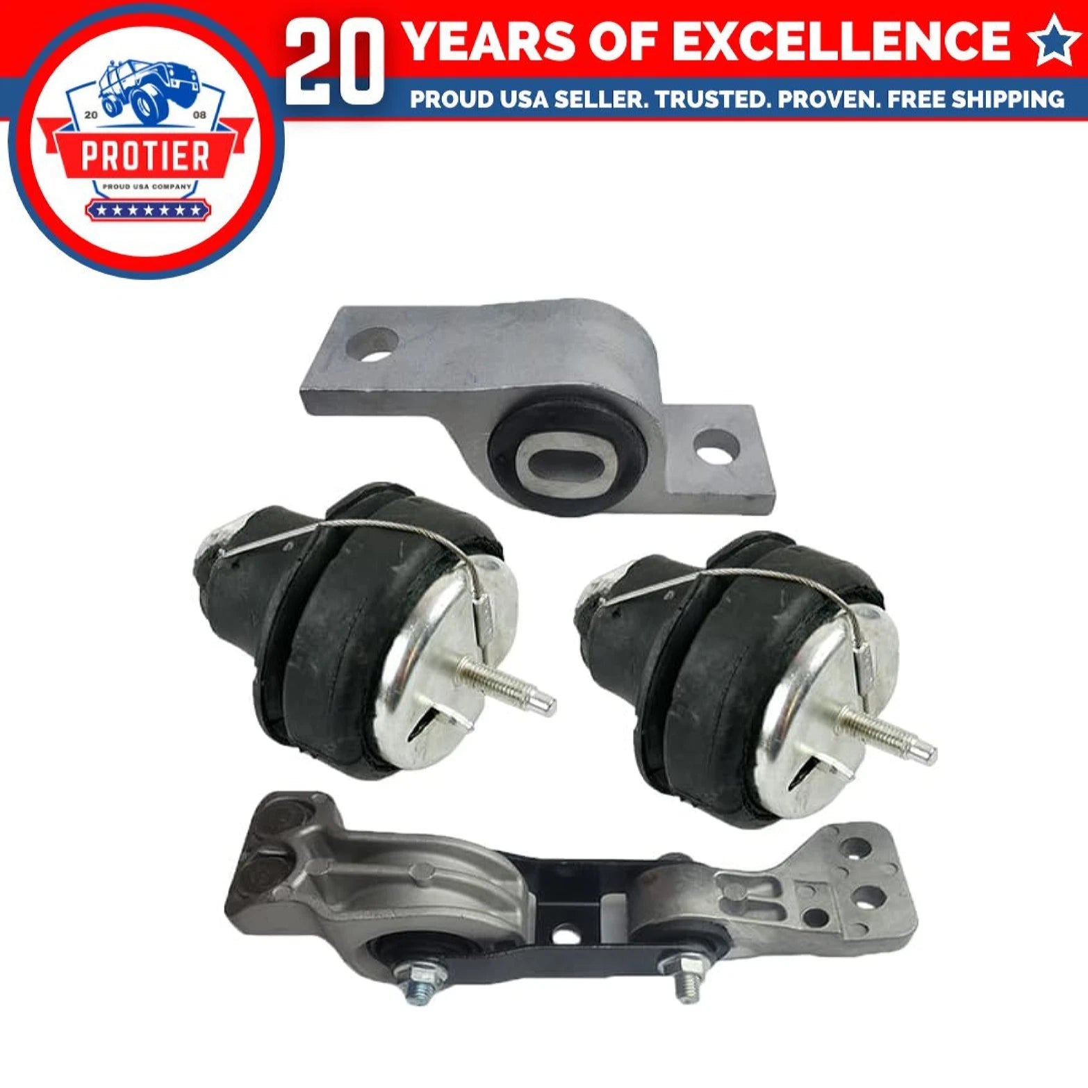Fits 2007-2014 Volvo XC90 3.2L Engine Motor & Torque Strut Mount Set | A4003 6B93BC-57