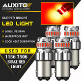 4PC Red 1157 LED Bulb Tail Stop Brake Turn Signal Light CANBUS 7528 2357 2F EOA 6B93BC-57