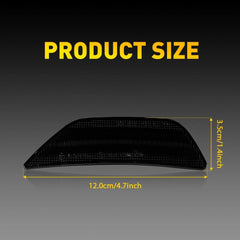2X For 2021-2024 Kia K5 Smoked Amber LED Front Bumper Side Marker Signal Light A 6B93BC-57