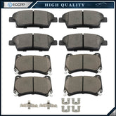 Front Rear Ceramic Brake Pads Fits 2010 2011-2014 Hyundal Genesis 4.6L 5.0L 6B93BC-57