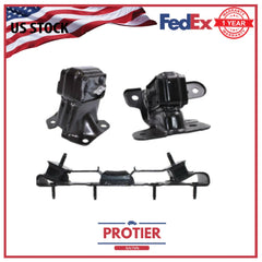 Engine Motor & Trans Mount 3PCS Set Fit 2008-2012 Jeep Liberty 3.7L 4WD, RWD 6B93BC-57