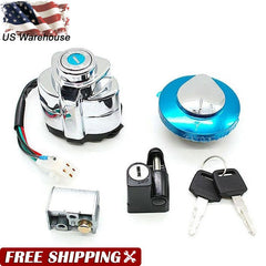 Ignition Switch Fuel Gas Tank Cap Set for VTX1300C VTX1300R VTX1300S VTX1300T 6B93BC-57