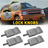 4PCS Door Lock Knobs Front/Rear For 2007-2014 Chevy Tahoe Suburban Silverado GMC 6B93BC-57