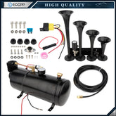 150psi 0.8G Air Horn Include 4 Trumpet Train Sound & Compressor Full System Kit 6B93BC-57