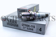 Genui Spark Plug Laser Iridium NGK IZFR6K-11S (4) Fits 06-11 Honda Civic 1.8L-L4