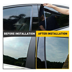 Black Pillar Posts for Toyota Corolla 2014-18 6pc Set Door Trim Cover Window Kit 6B93BC-57