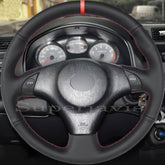 Custom Black PU Leather Steering Wheel Stitch on Cover For Toyota RAV4 1998-2005