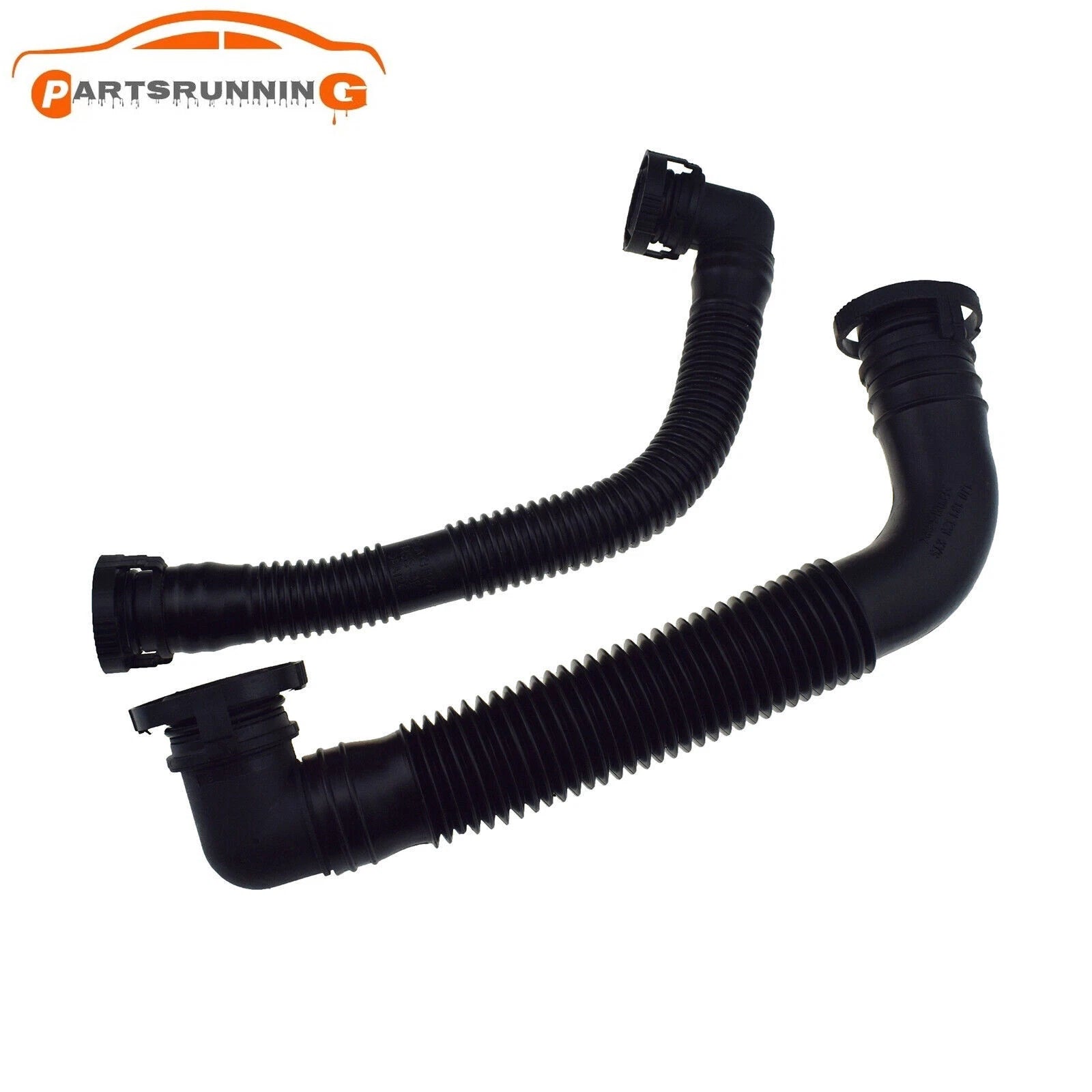 2Pcs Secondary Air Pump Breather Exhaust Hose For AudiA4 VW Passat B6 Seat Skoda 6B93BC-57