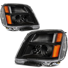 Pair Headlights Assembly For 2010-2015 GMC Terrain SLT SLE Black w/Projector 6B93BC-57