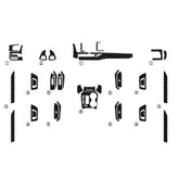 Interior Center Console Carbon Fiber Molding Sticker For Toyota Highlander 15-21