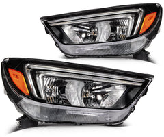 ECCPP Headlights Assembly For Buick Encore 1.4L 2017-2021 Pair Kit Black Amber 6B93BC-57
