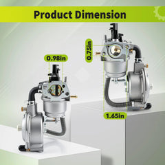 170F Dual Fuel Carburetor GX200 LPG Conversion Kit for Generator Propane US 6B93BC-57