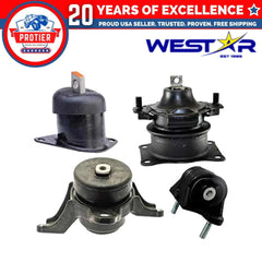 Fits 2009-2014 Acura TL 3.5L 3.7L AUTO, Engine Motor & Trans Mount Set 4pcs 6B93BC-57