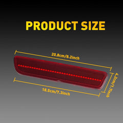 2x Red Lens LED Rear Bumper Side Marker Lights Lamps For 2005-2009 Ford Mustang 6B93BC-57