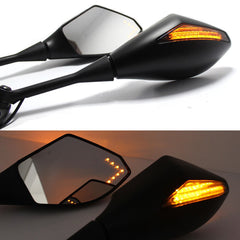 Black LED turn signal mirrors For Honda CBR600RR CBR1000RR CBR500R CBR300R