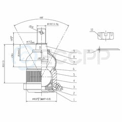 8PCS Front Tie Rods Ball Joints Sway Bars Suspension Fits 2006-2007 Jeep Liberty 6B93BC-57