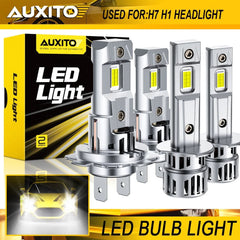 H1 & H7 Combo LED Headlight High Low Beam Bulbs Kit Super Bright White 6500K M6S 6B93BC-57