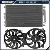 Electric AC Condenser Cooling Fan Kit For 2007-2016 2017 2018 Nissan Altima 6B93BC-57
