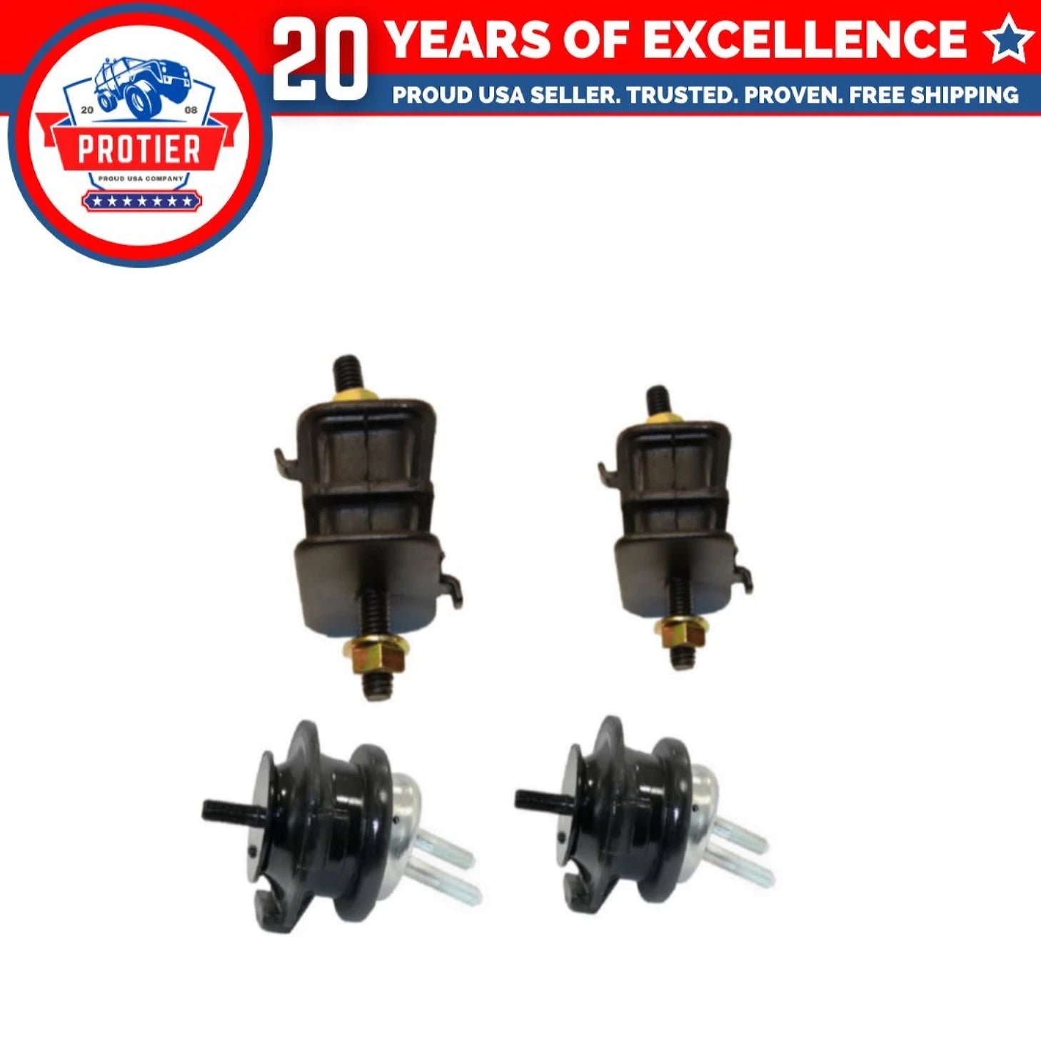 Engine Motor & Transmission Mount Set 4PCS for 2000 - 2009 Honda S2000 2.0/2.2L 6B93BC-57