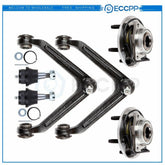 6PC For 2002 2003 2004 2005 Dodge Ram 1500 Front Upper Control Arm Wheel Bearing KOEEP
