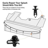 Body Bolts U-nut Clips - M6 Engine Under Cover Splash Shield Guard for Hyundai 6B93BC-57