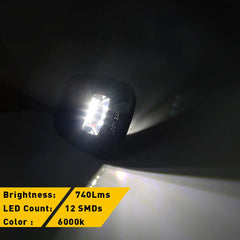 For 88-00 Chevy C/K 2500 1500 3500 2PC White LED License Plate Lights Tag Lamps 6B93BC-57
