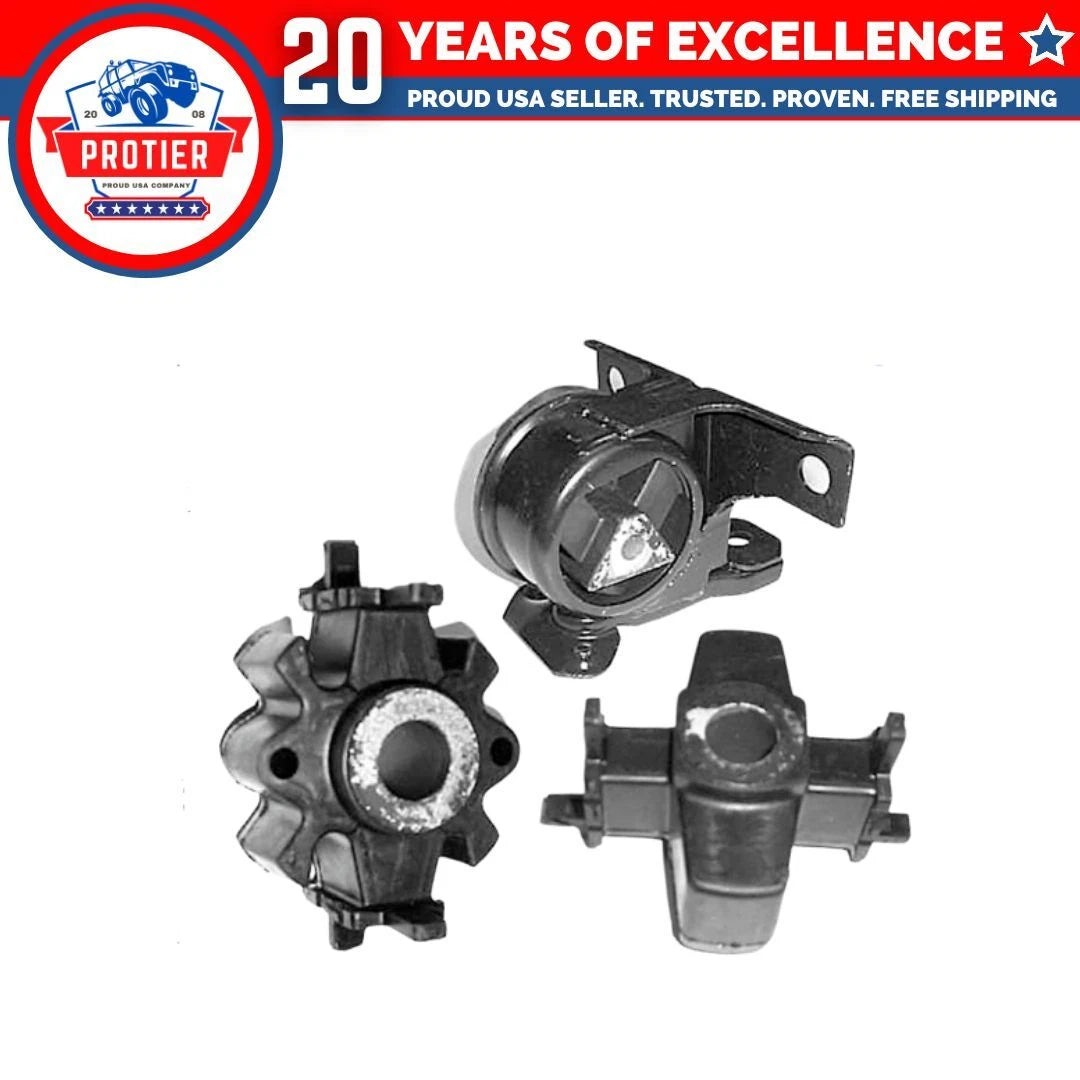 Engine & Trans Mount Set 3PCS. 98-02 for Ford Contour/ Mercury Mystique Cougar 6B93BC-57