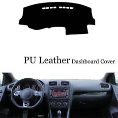 Dashboard Console Cover PU Leather Protector Sunshield Pad Fit For VW Golf 6 GTI