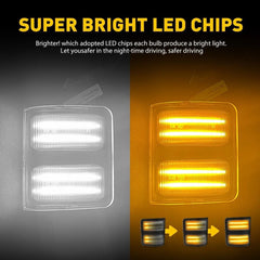 Side Mirror Led Flowing Turn Signal Light For Ford F250 F350 F450 Super Duty EOA 6B93BC-57