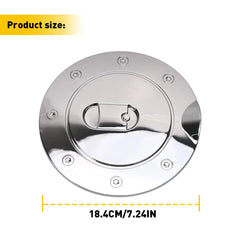 FOR 2007-2013 CHEVY SILVERADO 1500 2500 3500 HD Chrome Fuel Tank Gas Door COVER 6B93BC-57