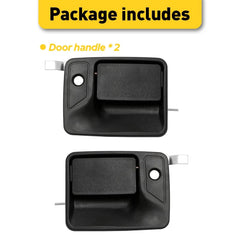 Door Handle Set For 1999-2016 Ford F-250 Super Duty Front Left+Right Black 2PCS 6B93BC-57