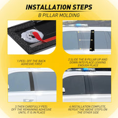 FRONT DOOR TRIM B-PILLAR MOLDING FOR 2015-2020 ESCALADE CADILLAC ESCALADE ESV EA 6B93BC-57