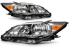 ECCPP Headlights Assembly For Lexus ES300h 2.5L ES350 3.5L 2013-2015 Pair Black 6B93BC-57