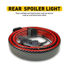 Carbon Fiber PU Rear Roof Trunk Tail Lip Tail Signal Brake Light 6B93BC-57