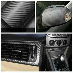 Interior Center Console Carbon Fiber Molding Sticker Decals For Honda Civic 10th
