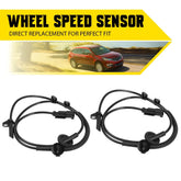 2x ABS Wheel Speed Sensors For 2009-16 Chevy Traverse GMC Acadia Buick Enclave A 6B93BC-57