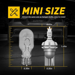 AUXITO LED Reverse Back Up Light Bulb 921 912 W16W 906 916 Super White 6500K EOA AUXITO