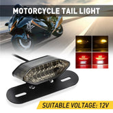 Motorcycle 16 LED ATV Tail Turn signal Brake License Plate Integrated Light US 6B93BC-57