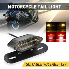 Motorcycle 16 LED ATV Tail Turn signal Brake License Plate Integrated Light US 6B93BC-57