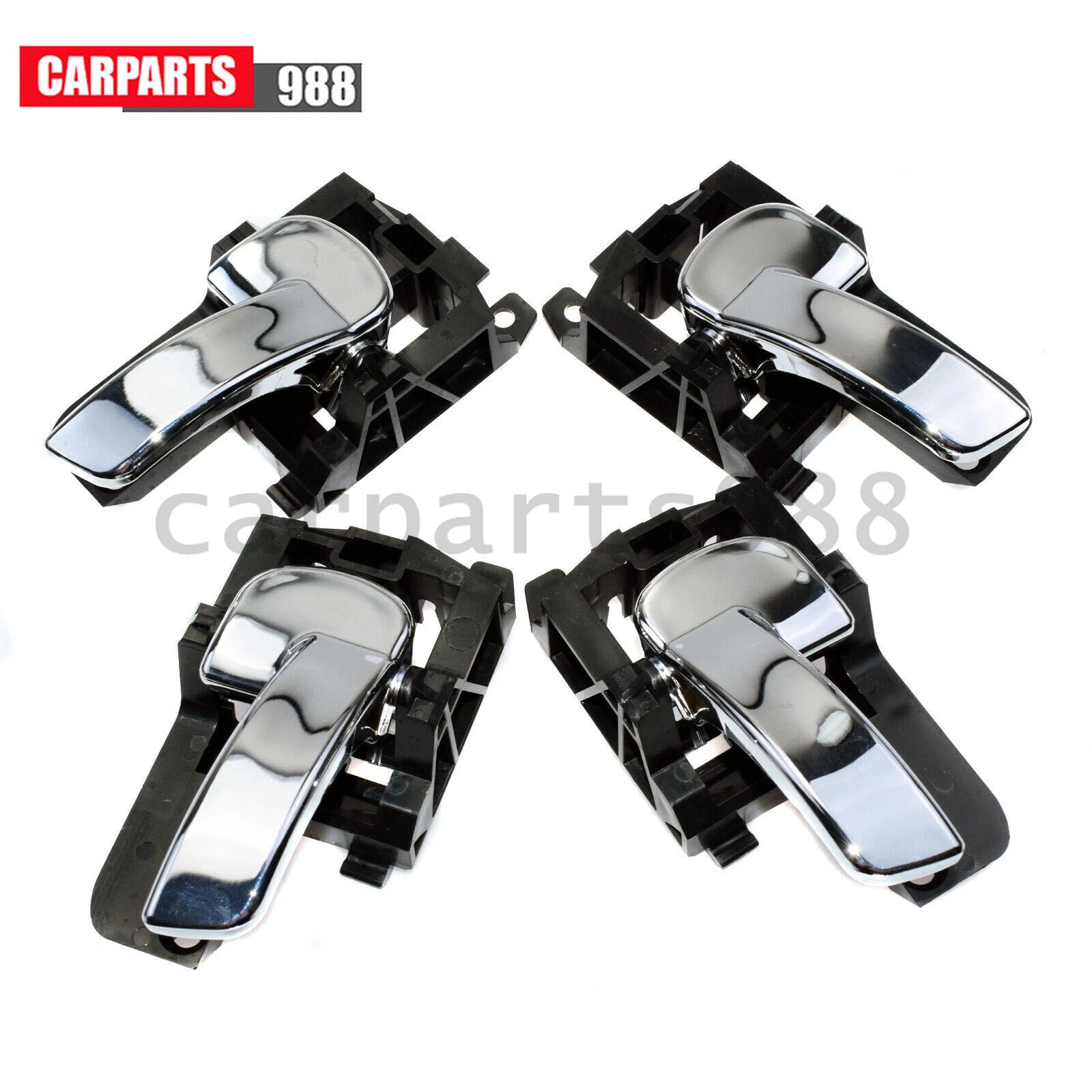 Chrome Interior Door Handle Front Rear LH RH For Nissan Qashqai 07-13 80671JD00E 6B93BC-57