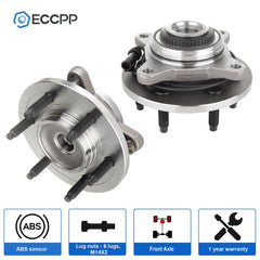 2 Pcs Wheel Hub Bearings Assembly Front For Ford F-150 Expedition 4WD 6 Lug Only KOEEP