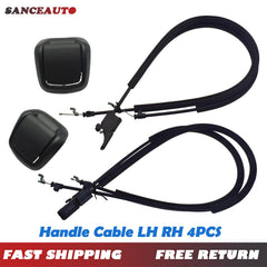 For Ford Fiesta MK6 3 Door 01-08 LH RH Hand Seat Tilt Handle & Cable Set 4PCS 6B93BC-57