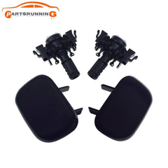 Headlight Lamp Washer Sprayer Cover Cap W/Nozzle Set For 15-18Hyundai Tucson 6B93BC-57