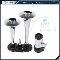 150db Super Loud Air Horn Compressor Dual Trumpet Kit For Train Car Truck Boat 6B93BC-57