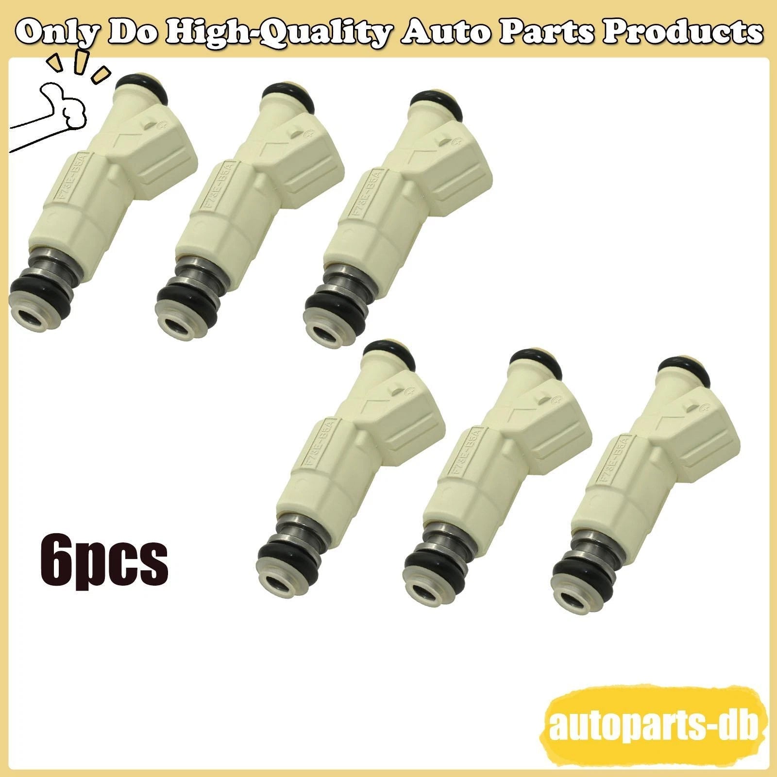 6x Fuel Injector 0280155771 for 98-00 Ford Contour Mercury 2.5L F73E-B5A 3918702 6B93BC-57