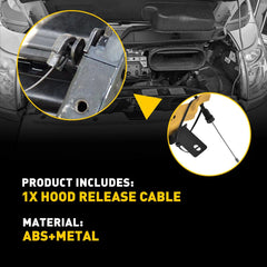 Hood-Latch Lock Release Cable Fits 2013-2018 Ford Escape/2015-2018 Lincoln MKC A 6B93BC-57