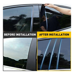 Black Posts Pillar For 2007-11 Honda CRV Door Trim Cover Kit Car Accessories HOT 6B93BC-57