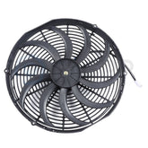 Radiator Condenser Cooling Fan 16" Inch Universal For 2006-2015 Volkswagen GTI 6B93BC-57