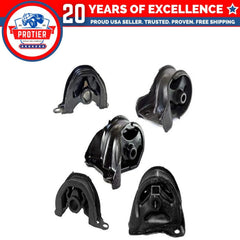 Fits 1992-1993 Honda Civic EX 1.6L w/AUTO Transmission Motor & Trans Mount 5pcs 6B93BC-57